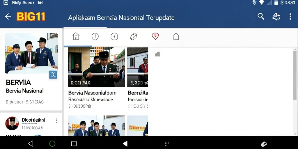 Tampilan antarmuka aplikasi BIG11 yang informatif dan menarik.