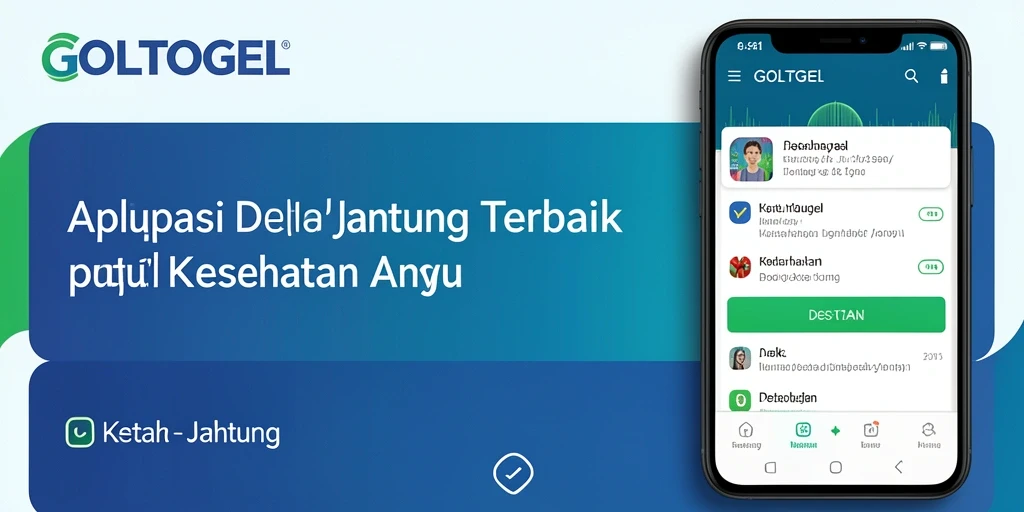 Tampilan antarmuka GOLTOGEL yang sederhana dan informatif untuk pemantauan detak jantung.