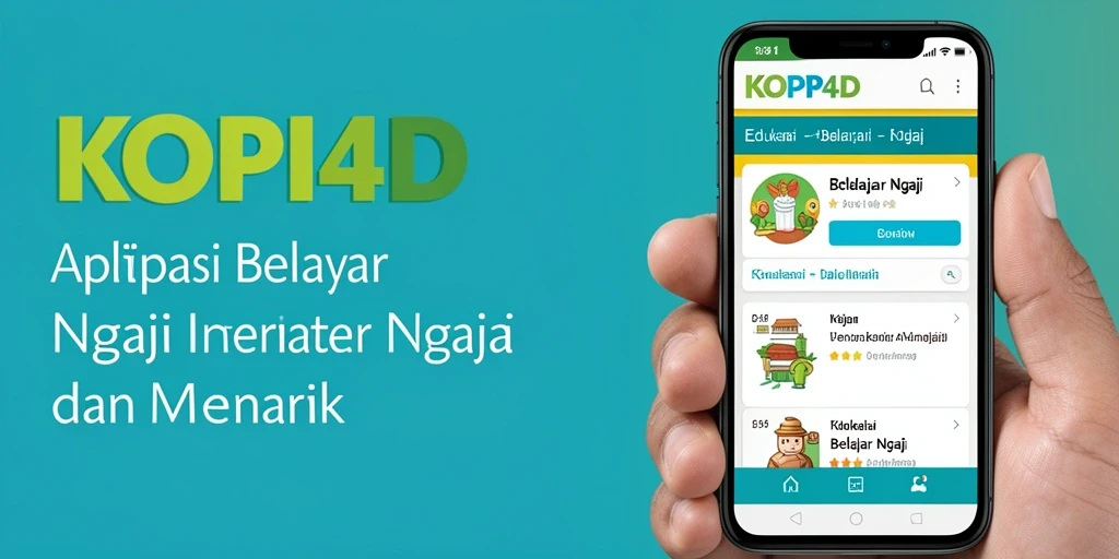 Tampilan antarmuka aplikasi KOPI4D untuk belajar ngaji.