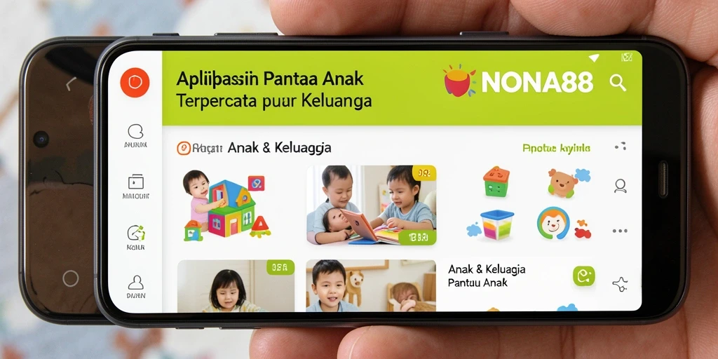 Antarmuka NONA88 yang ramah pengguna untuk memantau aktivitas anak.