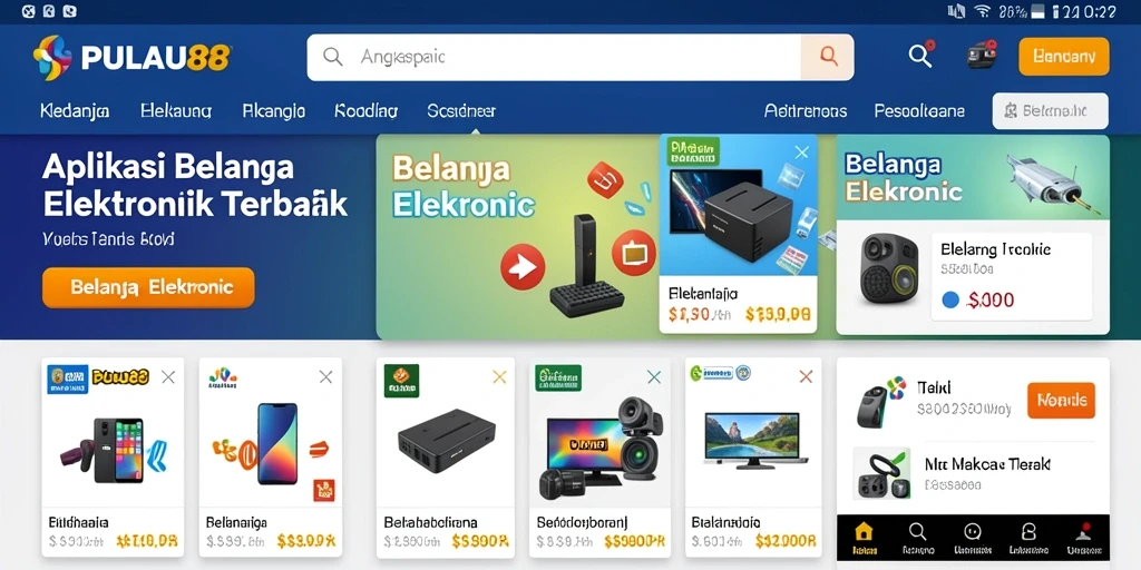 Antarmuka PULAU88 menampilkan berbagai produk elektronik yang menarik.