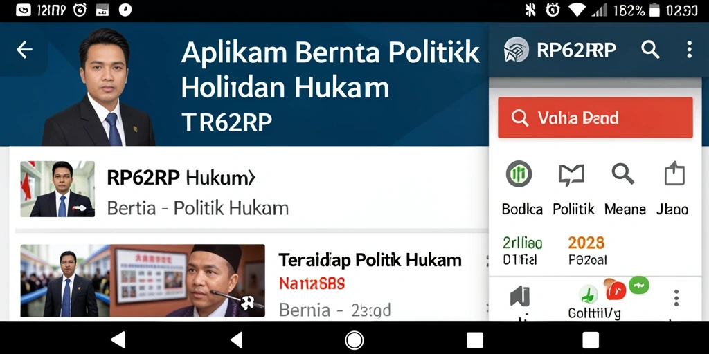 Tampilan antarmuka RP62RP yang ramah pengguna dan informatif.