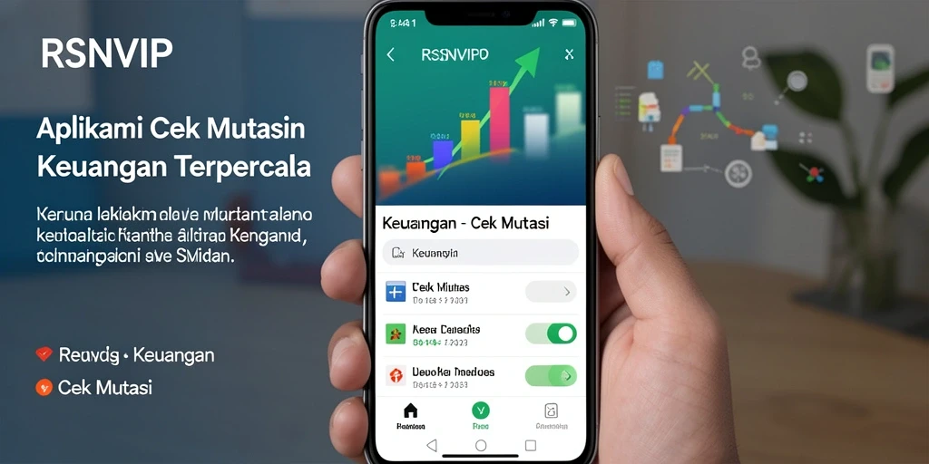 Antarmuka aplikasi RSNVIP menampilkan cek mutasi transaksi dengan jelas.